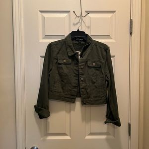 Green Cropped Jacket